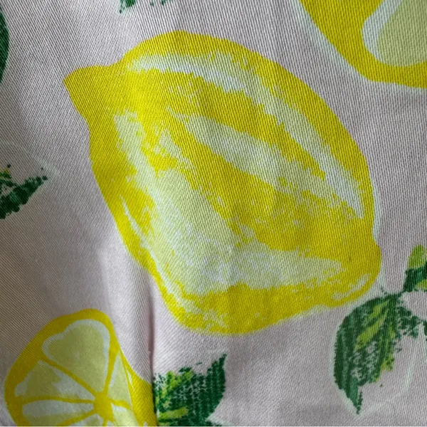 Cynthia Rowley Pink Lemon Print Dress Stretch‎ Sleeveless Sheath Womens Sz 6 - Image 4
