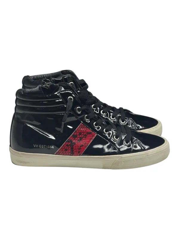Vintage Havana 𖠌 Snake Eye High Top Sneakers 𖠌 Faux Black Red Patent 𖠌 6.5M - Image 3