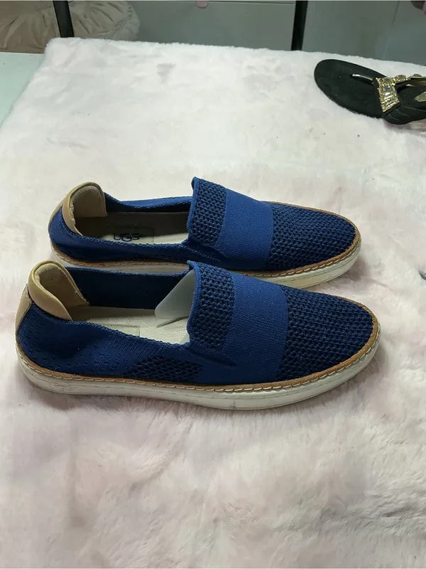 UGG Navy Knit Slip-On Loafers for women’s b108 - Image 2