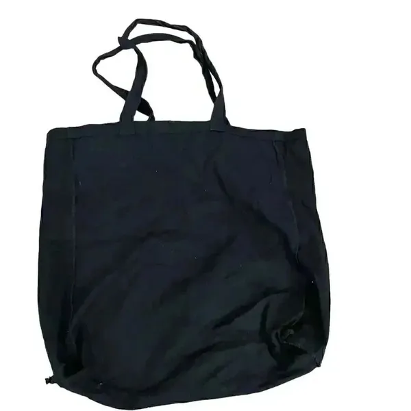 Keep Calm And Go Shopping Graphic Cotton Black Gold Tote Bag One SZ #1115 - Image 4