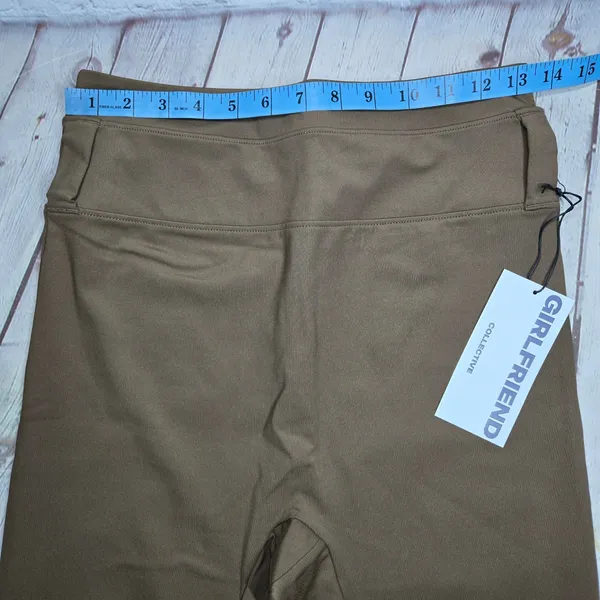 Girlfriend Collective High Rise Compression Leggings Deep Earth Brown‎ Large NWT - Image 7