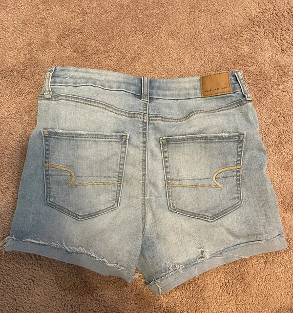 High Waist Jean Shorts - Image 2
