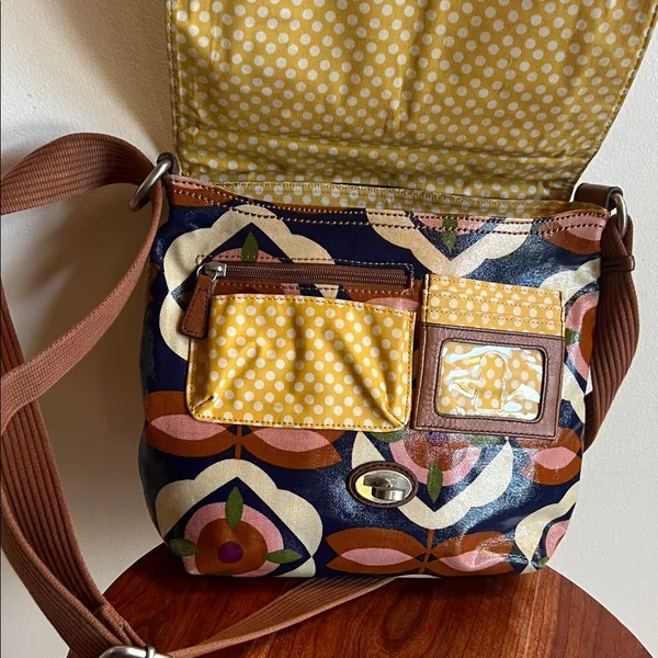 Fossil Multicolor Patterned Crossbody Bag - Image 3