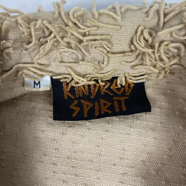 Kindred Spirit Jacket Womens Medium Textured‎ Cotton Handwoven Guatemala Boho - Image 3