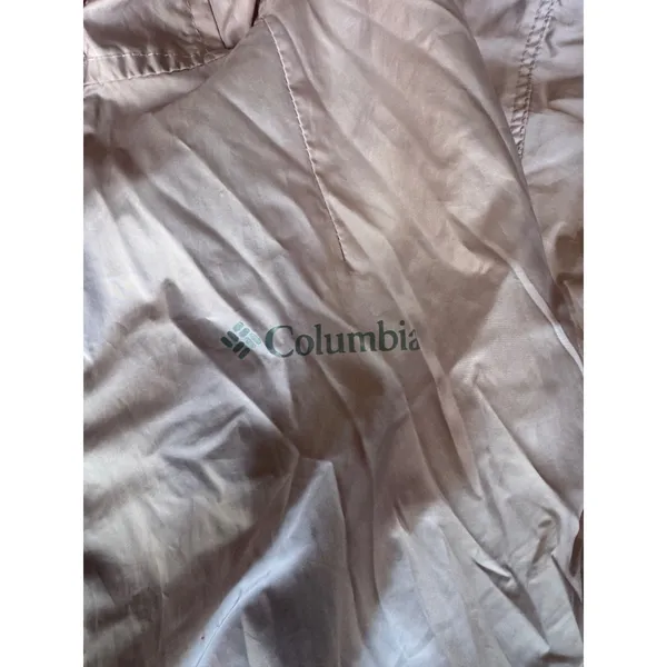 Columbia Womens Colorblock Windbreaker‎ Jacket Full Zip XS Pink Burgundy - Image 3