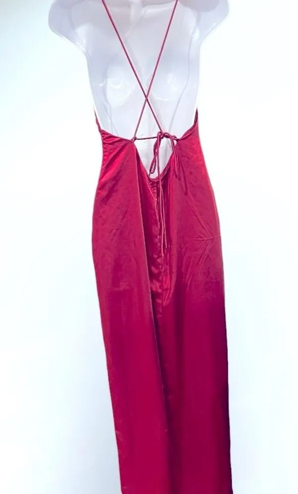 Revolve - MORE TO COME Regina Maxi Dress in Fuchsia Size S - Image 5