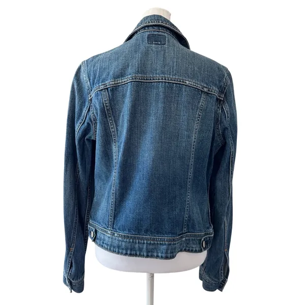 American Eagle 100% Cotton Medium Wash Denim Jacket - Image 7