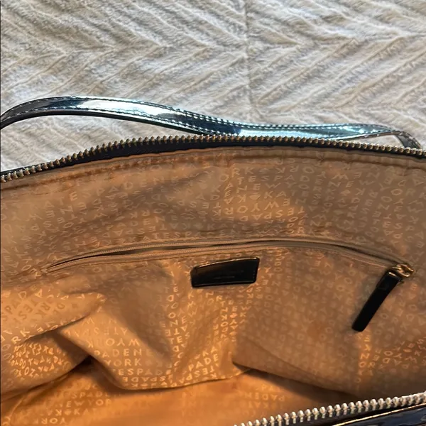 Kate Spade Tote Bag Large‎ Sophie Camellia Street Black PVC Patent Leather - Image 10