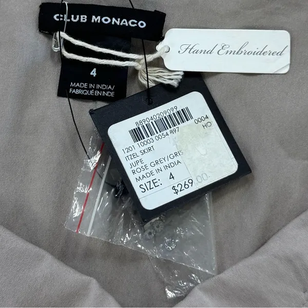 NWT Club Monaco Beaded Itzel Party Embellished A-line Mini Skirt Sz‎ 6 - Image 9