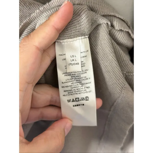 Free People Colby Raw Edge Top in Atmosphere Pullover Size Large NEW‎ - Image 5