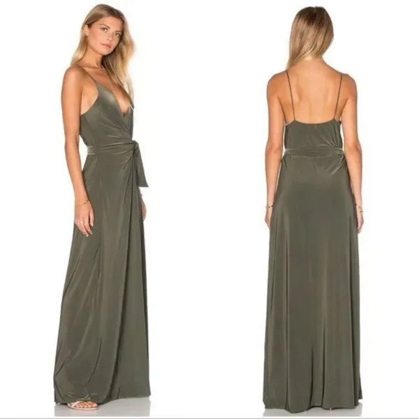 NWT MISA Los Angeles Veronica Wrap Dress Red Wedding Holiday Dinner Gala Size S - Image 7