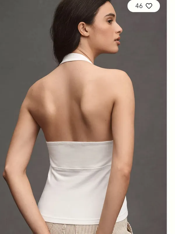 Anthropologie Pilcro Twist-Front Halter-Neck Top Size XS - Image 2