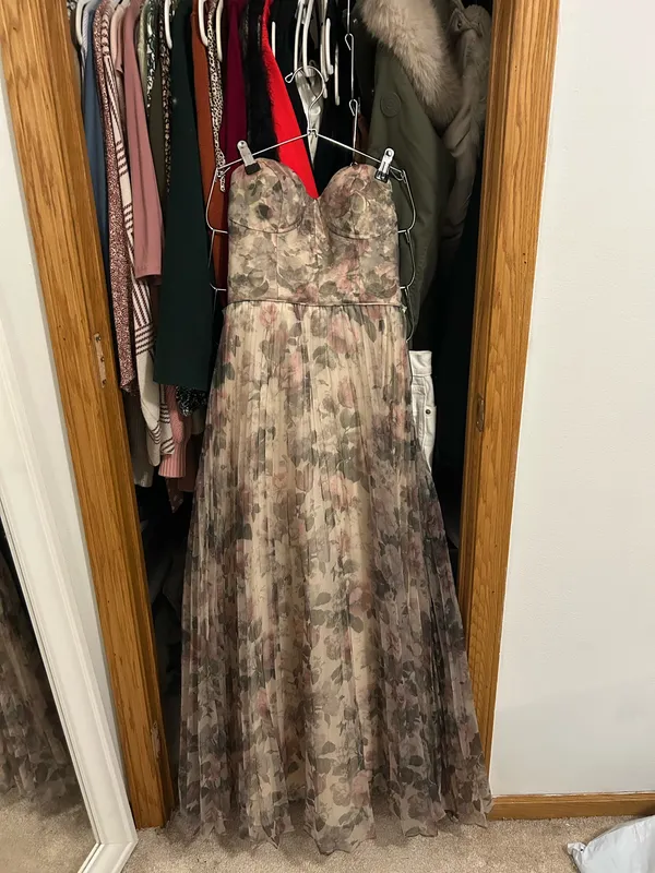 Lulus Organza Floral Maxi Dress - Image 4