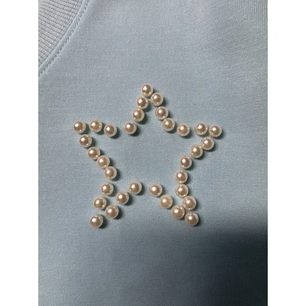 Simply Southern Ice‎ Blue Pearl Star Crop Sweatshirt and Skort Set XL NEW - Image 12