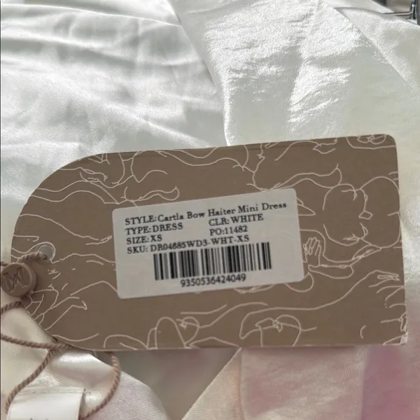 Meshki White Backless Dress - Image 6