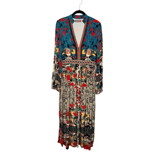 Anthropologie Bhanuni by Jyoti Allura Colorful Boho Maxi Dress SZ M - Image 2