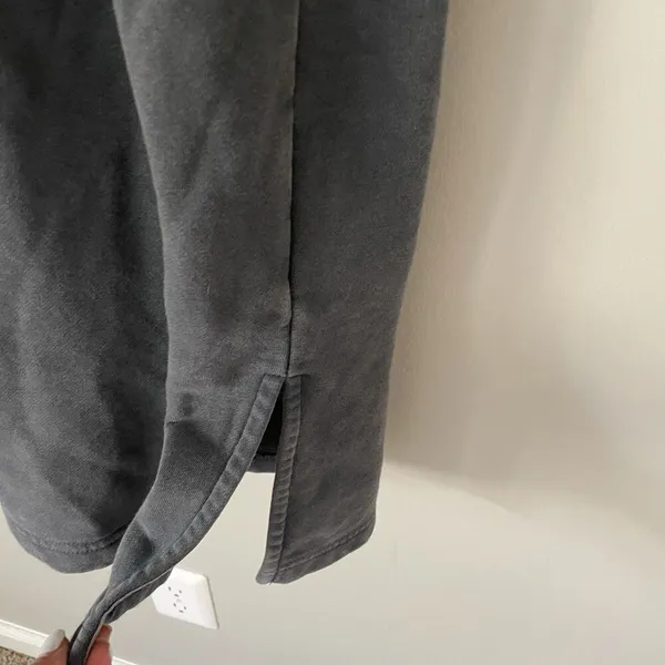 Anthropologie Daily Practice Size M Gray Wide Leg Sweat Pants Lounge Cozy Pockets - Image 2