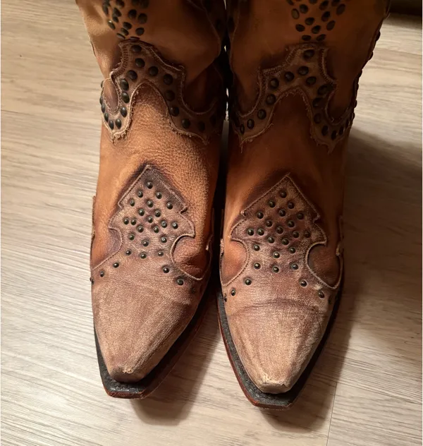 Dan Post Cowboy Boots Vintage - Image 4