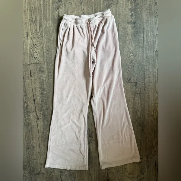 Dolls Kill Bratz Velour Wide Leg Track Pants- Medium - Image 4