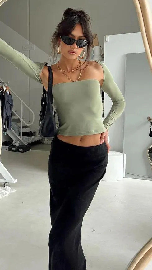 Princess Polly Moran Two Piece Bolero Set Sage - Image 2