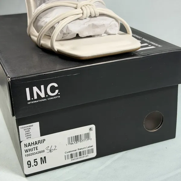 I.N.C. International‎ Concepts Size-9.5 M Women's Nahari Dress Sandals White - Image 3