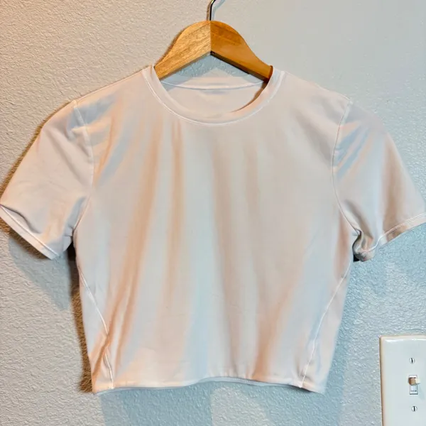 Lululemon Wundermost Ultra-Soft Nulu‎ Crewneck Cropped T-Shirt - Image 4