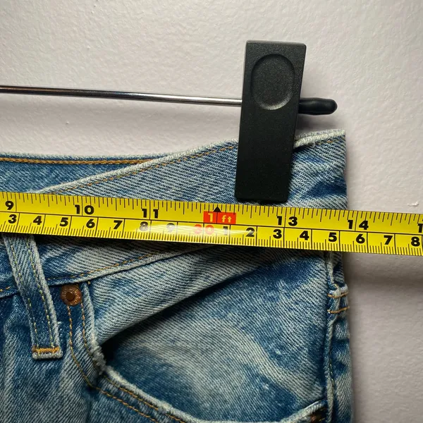 Levi's Premium 501 Light Wash Button Fly Distressed Jeans Women's size 25 - Image 13