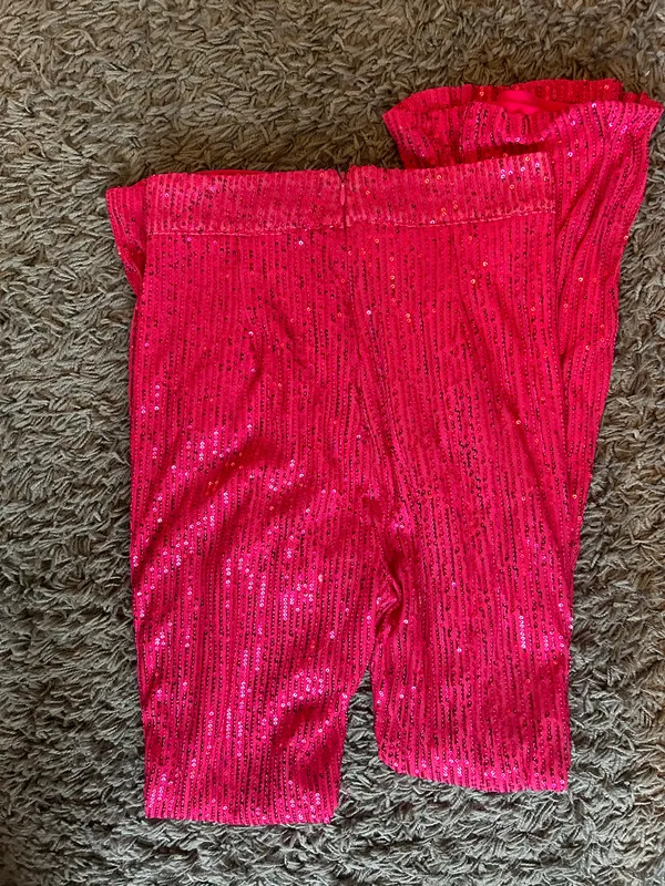 Pink Sequin Flair Pants - Image 3