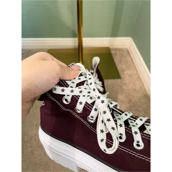 Converse Chuck Taylor All Star Lugged Sneakers Star Reflective Laces Size 9.5 - Image 5