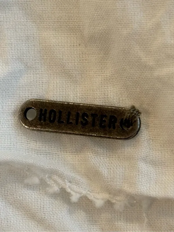 Hollister White Cotton Smocked Tiered Mini Skirt Size Medium - Image 4