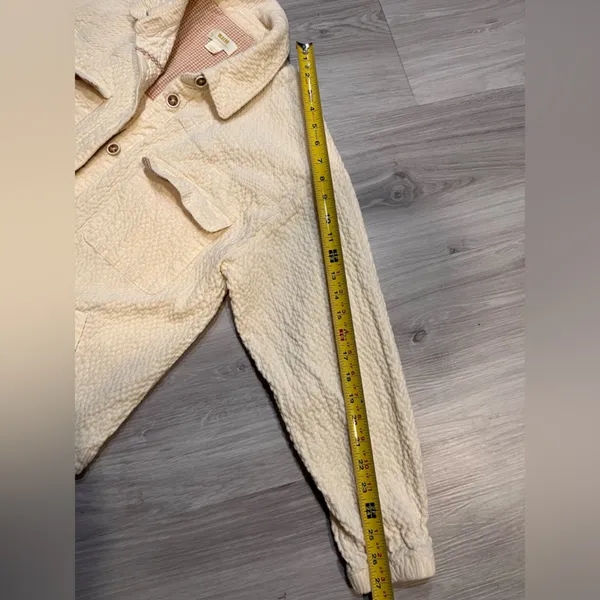 NWOT ANTHROPOLOGIE Cream Button-Up‎ Women's Jacket - Image 11