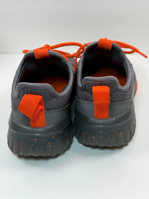Adidas Cloudfoam Women Size 5 Gray Orange Running Sneakers Athletic Shoes - Image 7