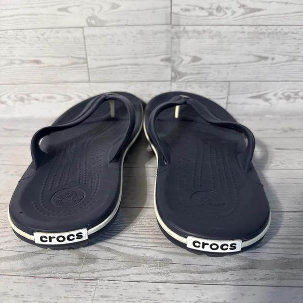 Crocs Classic II Flip Flop Navy Blue Unisex Sandals Size Men 7 Women 9 206119 - Image 3