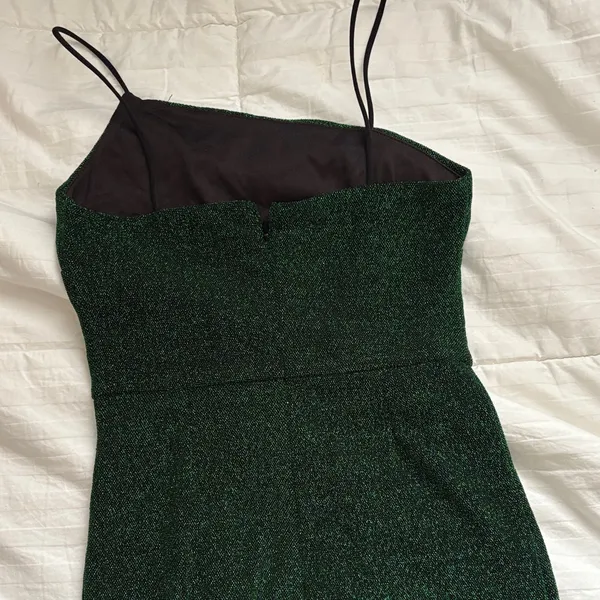 Lulu's Sparkling Green Mini Dress - Image 5