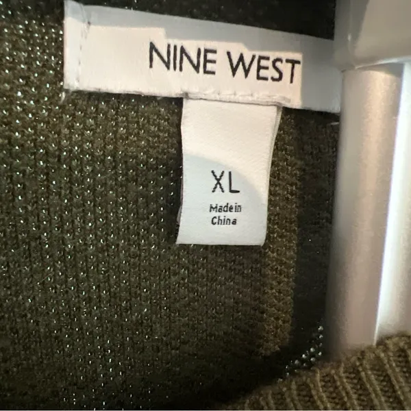 Nine West Green Patterned Women's Sweater - Image 4