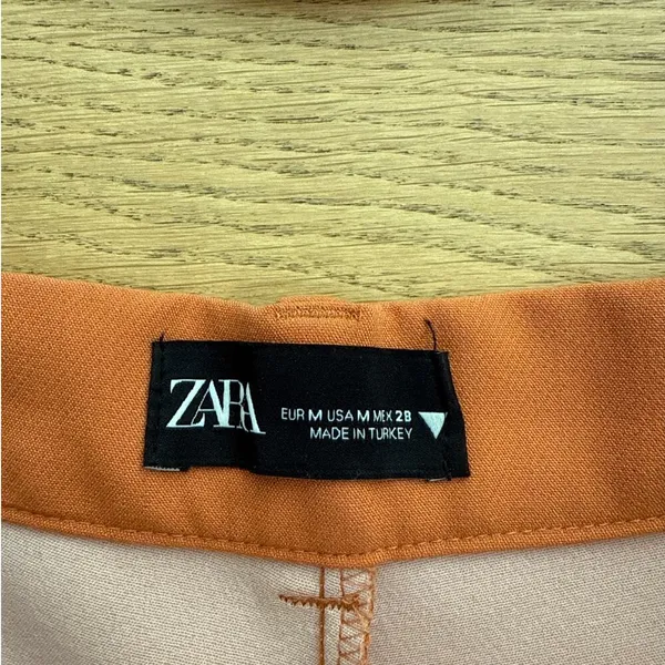 Zara - Co-ordinated Skort & Crop Blazer Set in Orange - Image 6