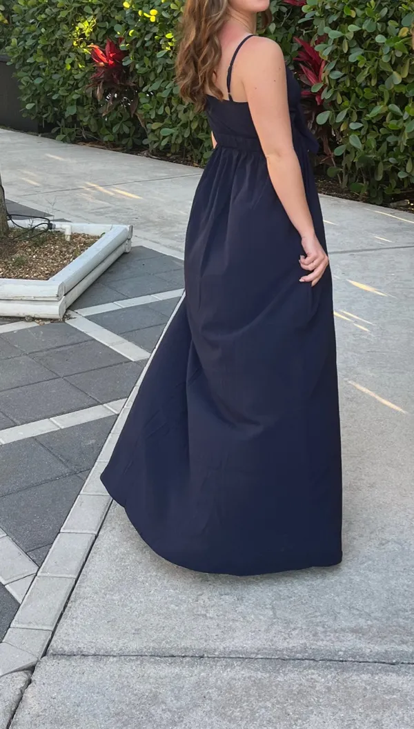 Navy long dress - Image 2