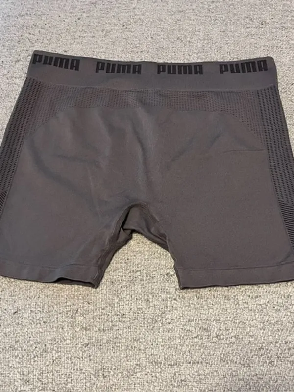 Puma Grey Evoknit Mid Rise Activewear Shorts - Image 3