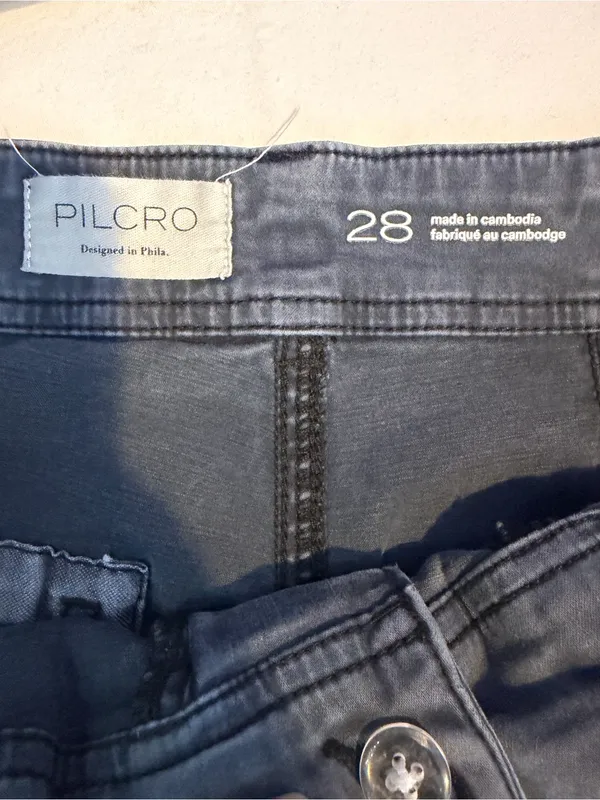 Pilcro Anthropologie Flare Pants in Blue Size 28 - Image 6