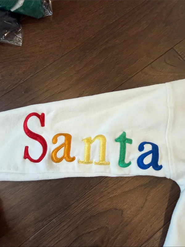 Nice Santa Catalina Island Rainbow Letter Sweatshirt White Size Small - C4-112 - Image 4