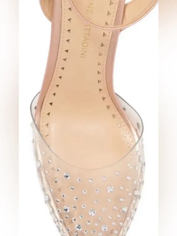 Adrienne Vittadini Nerve Rhinestone Slingback Heels Sz 9 Autumn Wedding Guest - Image 4