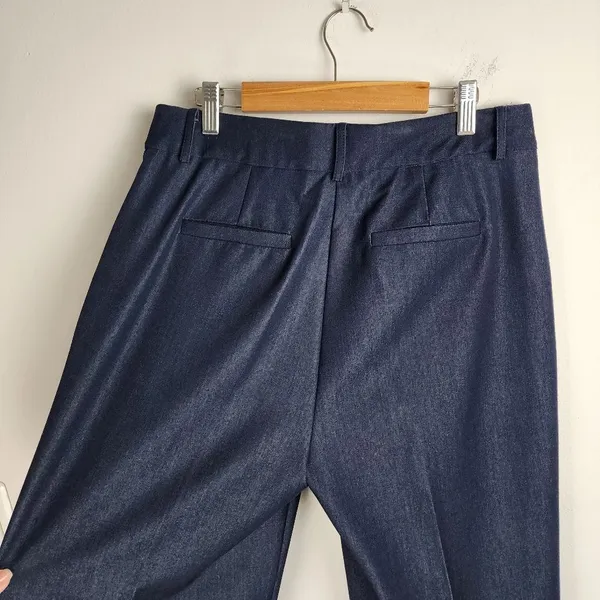 Jones New York Suit Pants Wide Leg Professional Career Business Blue Size 6 - Image 10