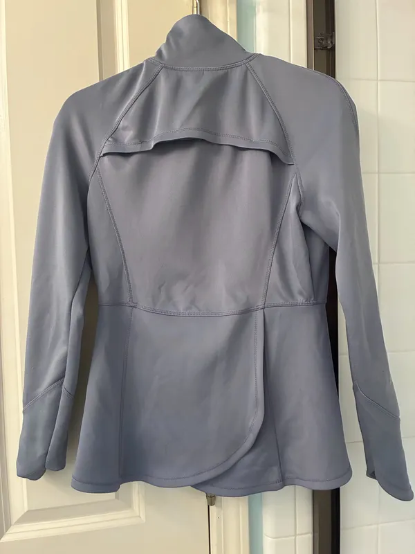 Apana Jacket Womens Small Lavender Purple Athletic Full Zipper Warm Up Yoga Gym - Image 4