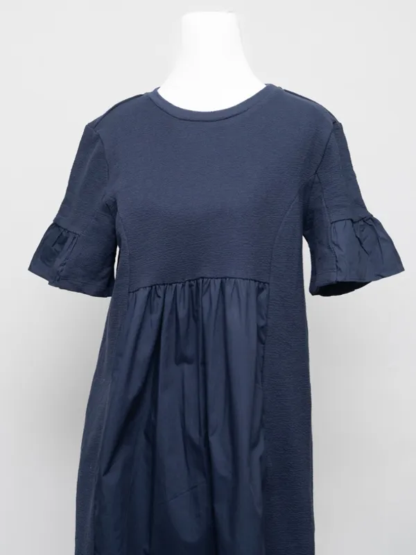 English Factory - Mixed‎ Media Ruffled Short-Sleeve Mini Dress - Image 9