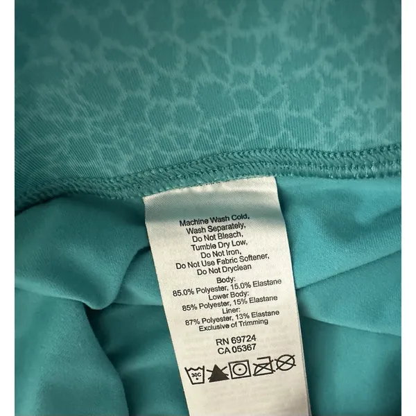 Columbia Anytime Casual Athletic Sporty Outdoor Skort Teal Leopard Print Large - Image 6