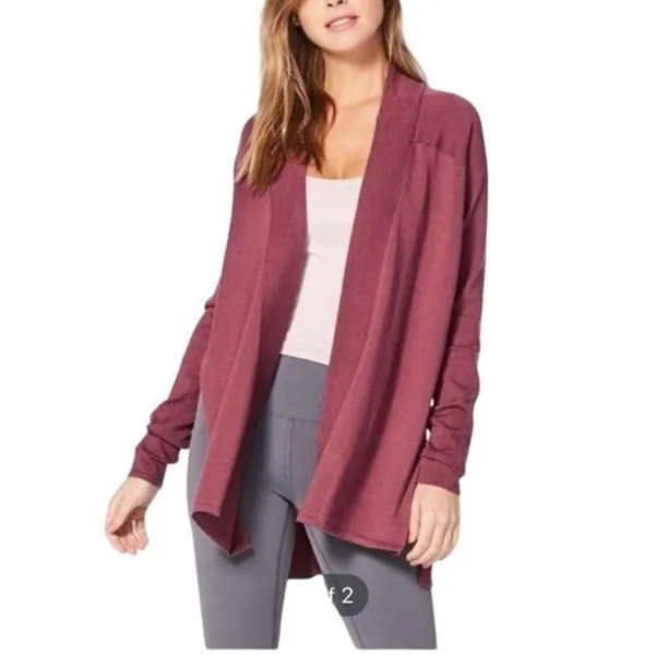 Lululemon Blissful Zen Merino‎ Wool Wrap Sweater Pink Size 2 - Image 15