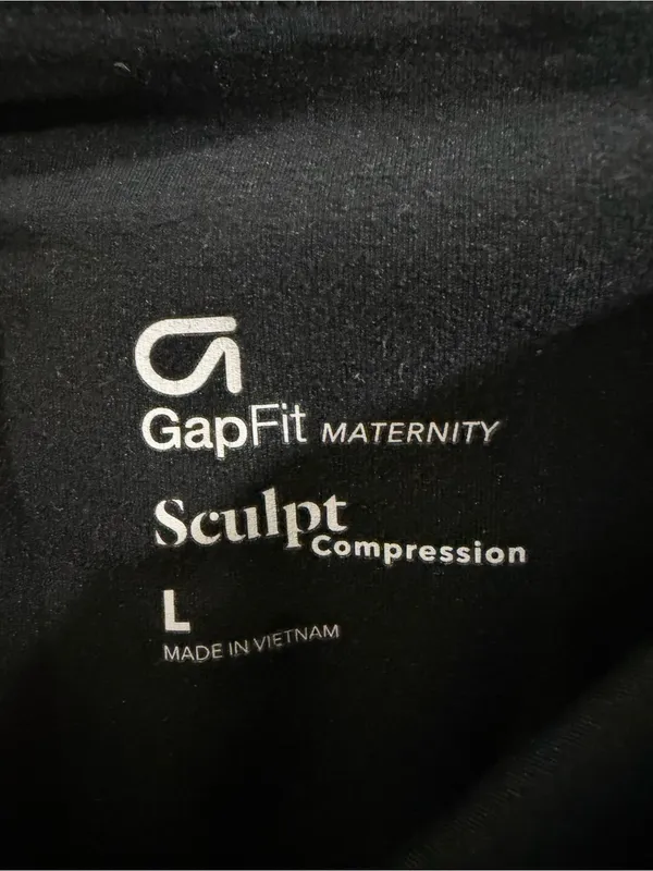 GAP Black GapFit Maternity Sculpt Compression Leggings Size large - Image 2
