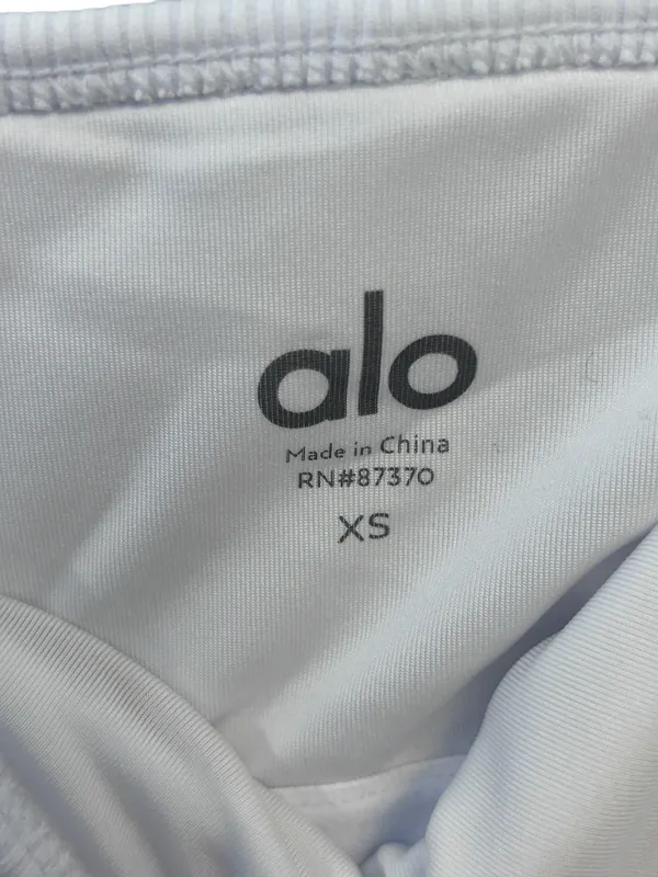 Alo Goddess Ribbed Bandeau Top White XS NWT SOLD OUT - Image 6