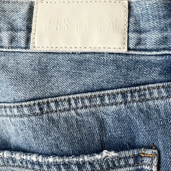 EUC PISTOLA Distressed Relaxed Jeans Size 27 - Image 6
