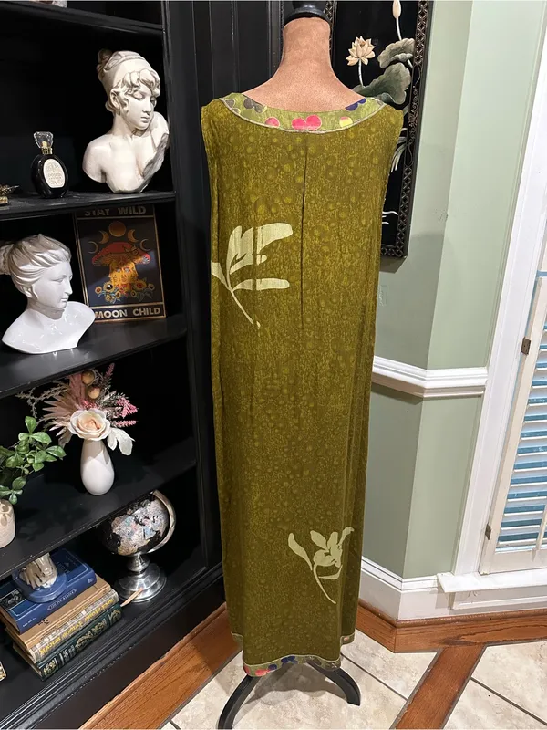 Mirror Image Olive Green Sleeveless Maxi Dress – Size Medium - Image 7